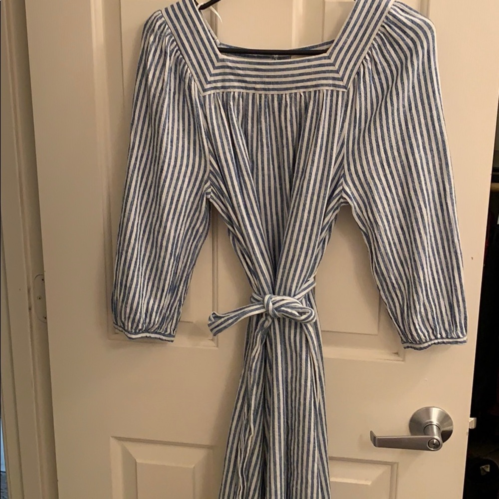 Blue & white dress